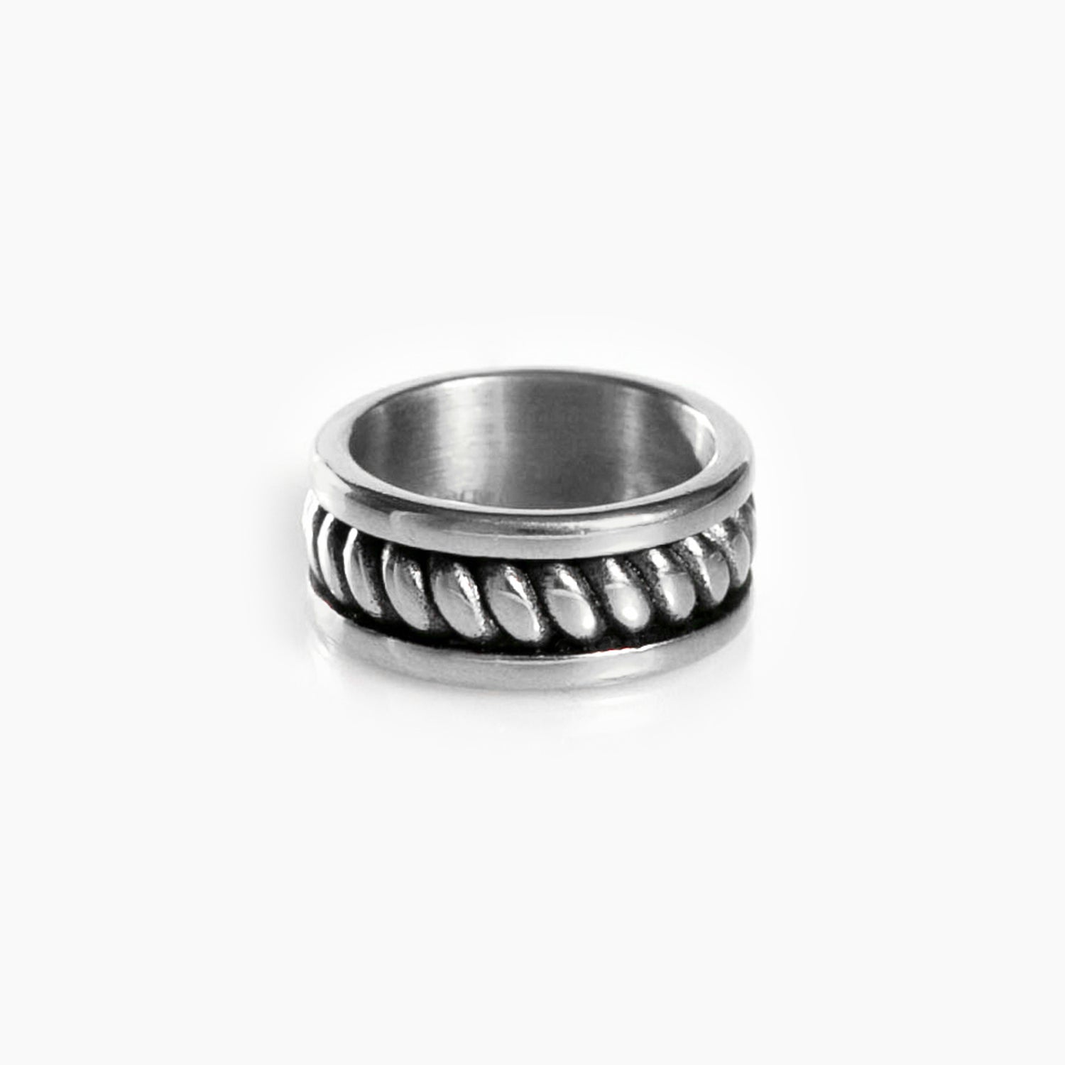 Zilveren Ring met Touwmotief