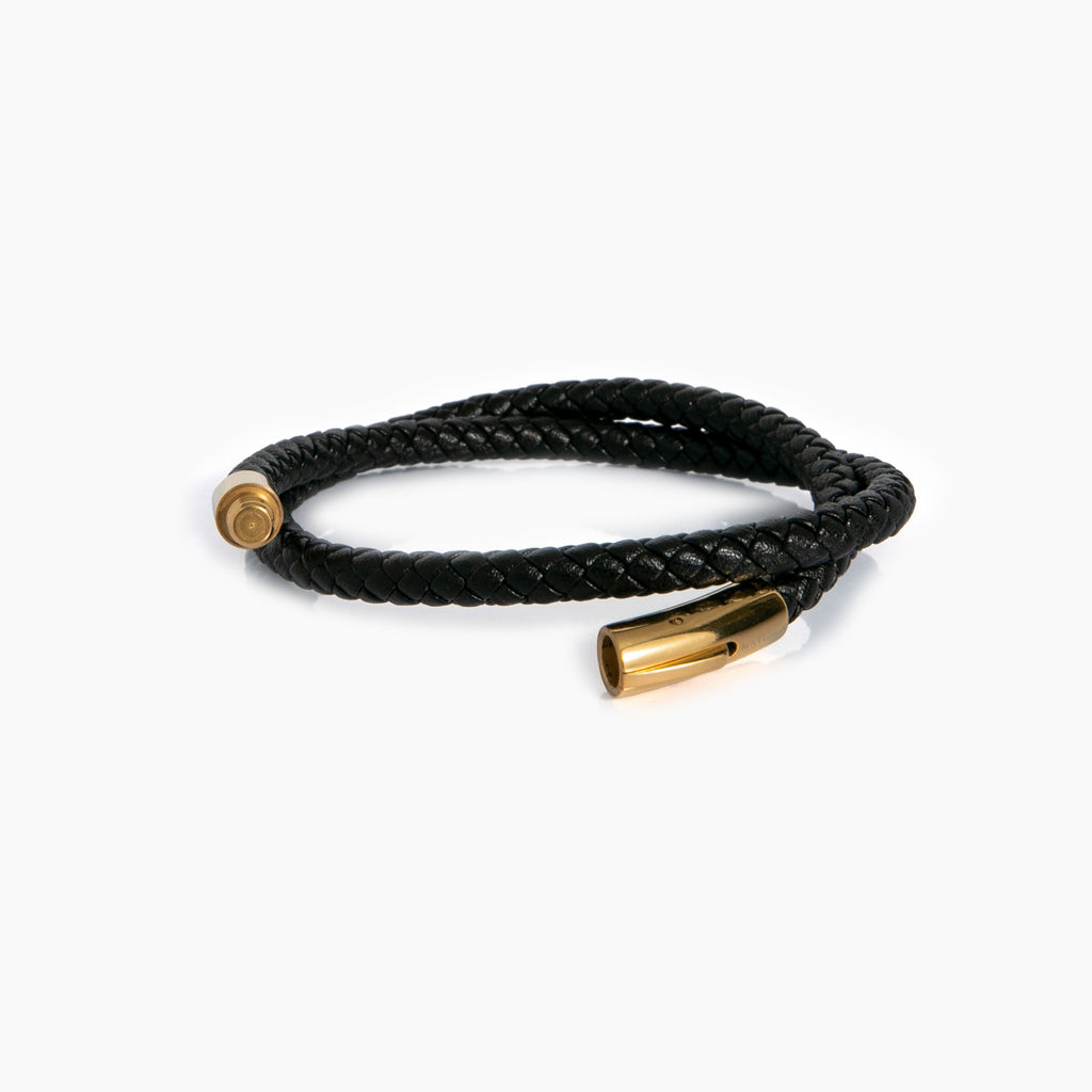 Leather Bracelet Gold
