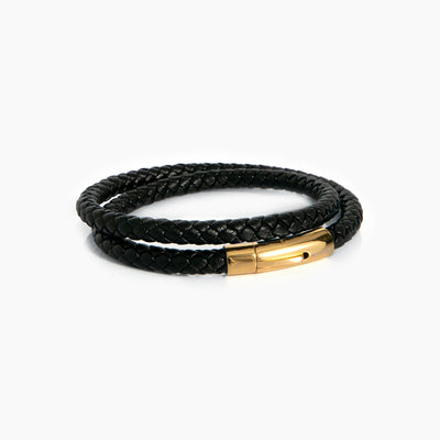 Leather Bracelet Gold
