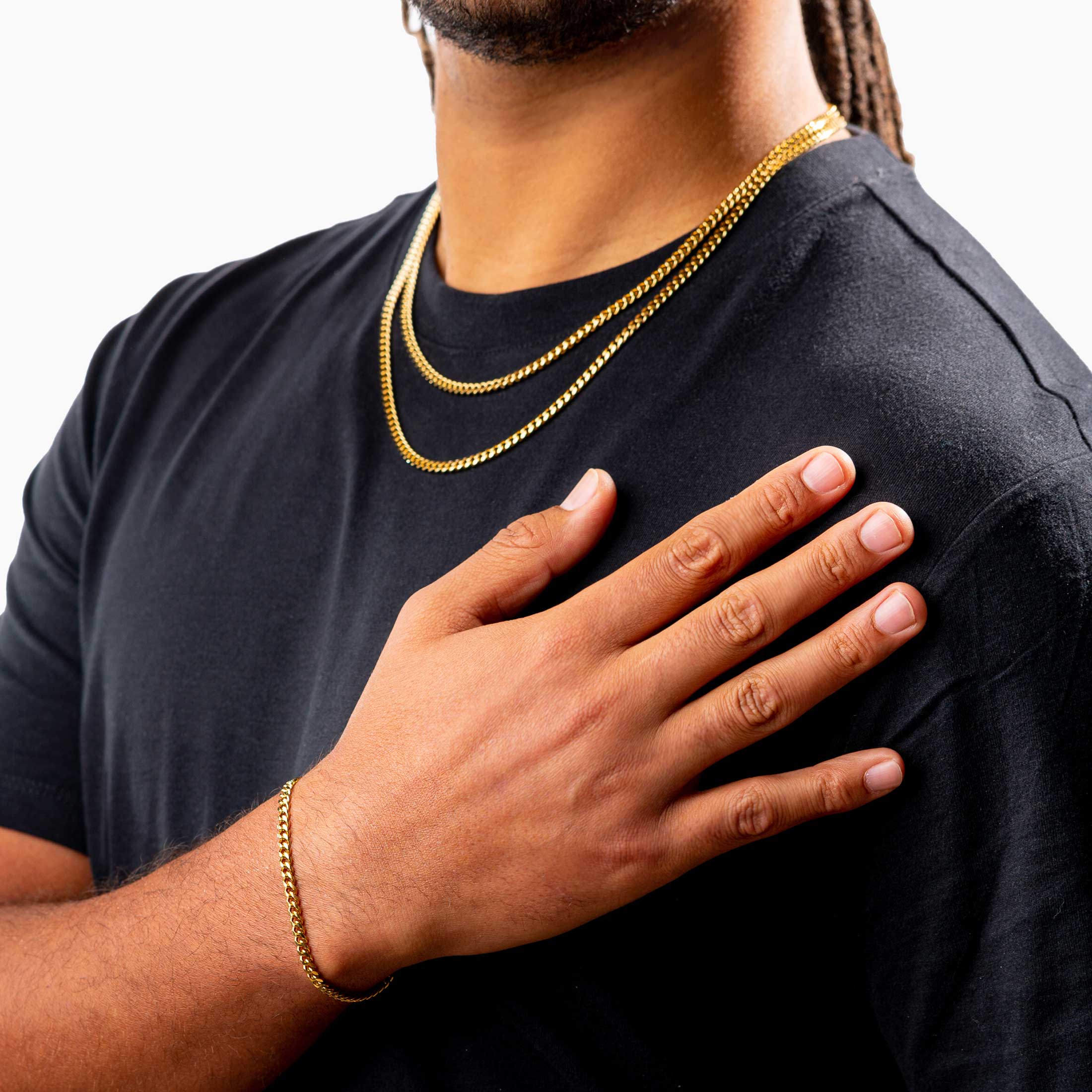 Cuban Bracelet Gold - 4 mm