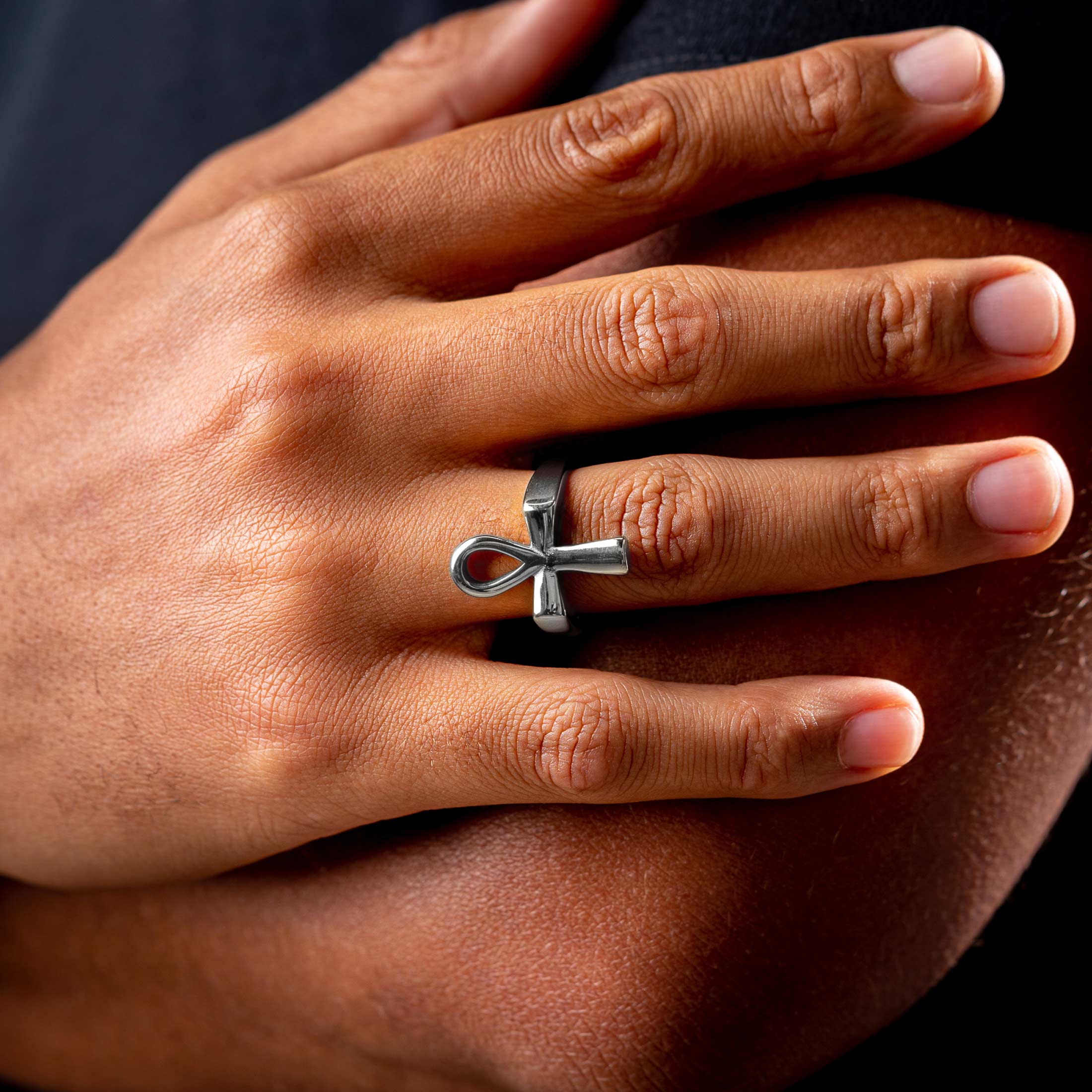 Ankh Ring Silver