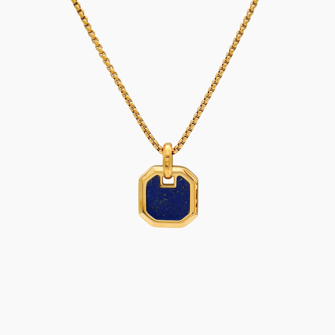 Lapis Lazuli Pendant Gold