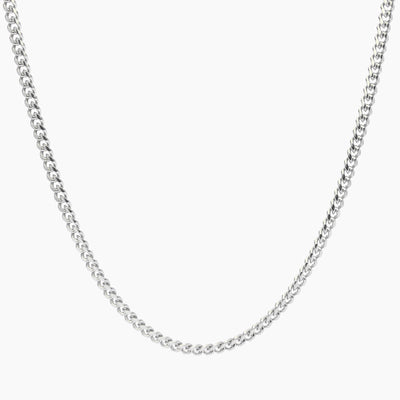 Cuban Chain Silver - 4mm