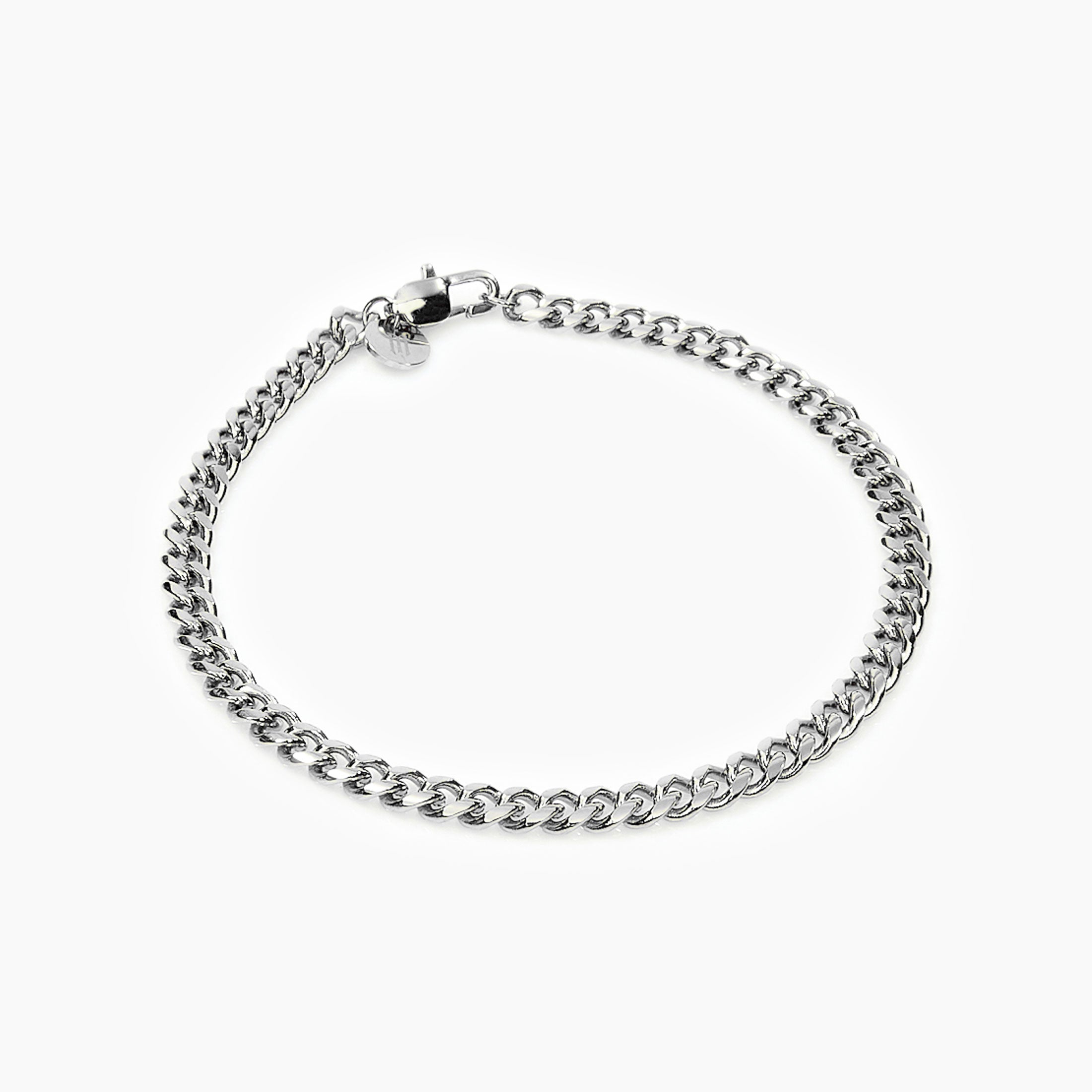 Cuban Bracelet Silver - 4 mm