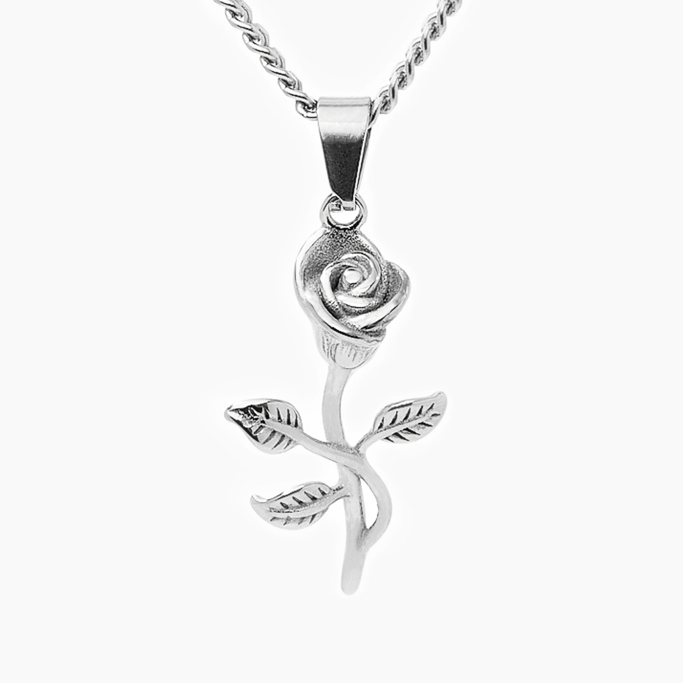 Rose Pendant Silver