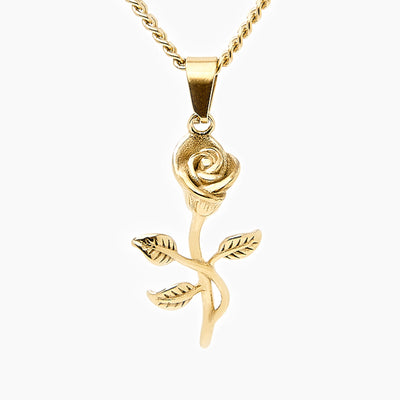 Rose Pendant Gold