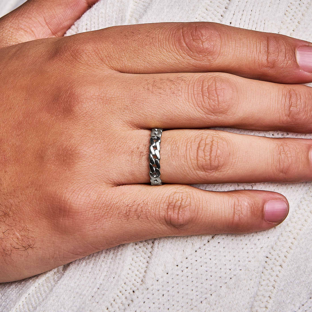 Cuban Ring Silver