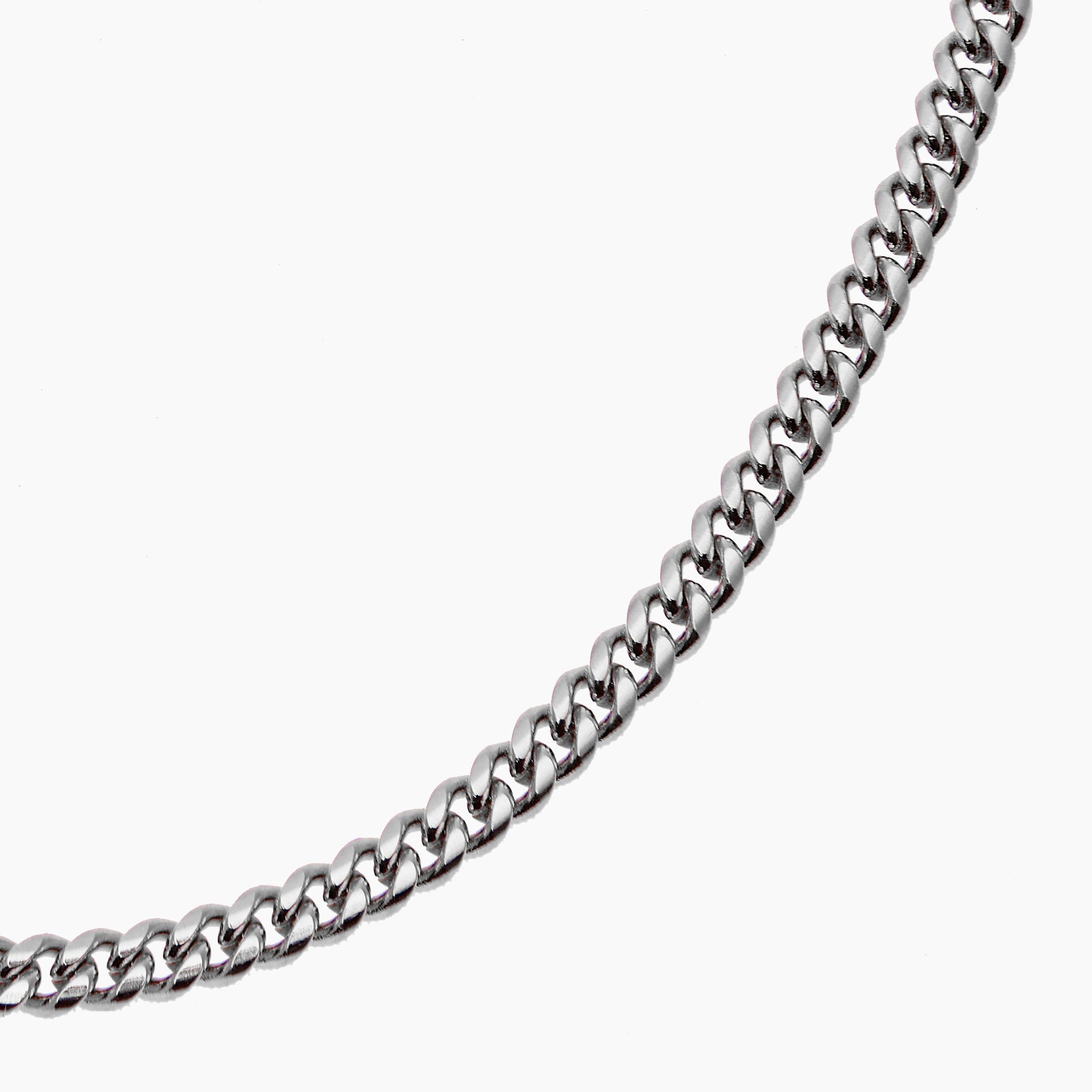 Cuban Chain Silver - 4mm