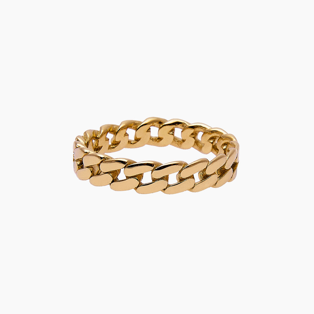 Cuban Ring Gold